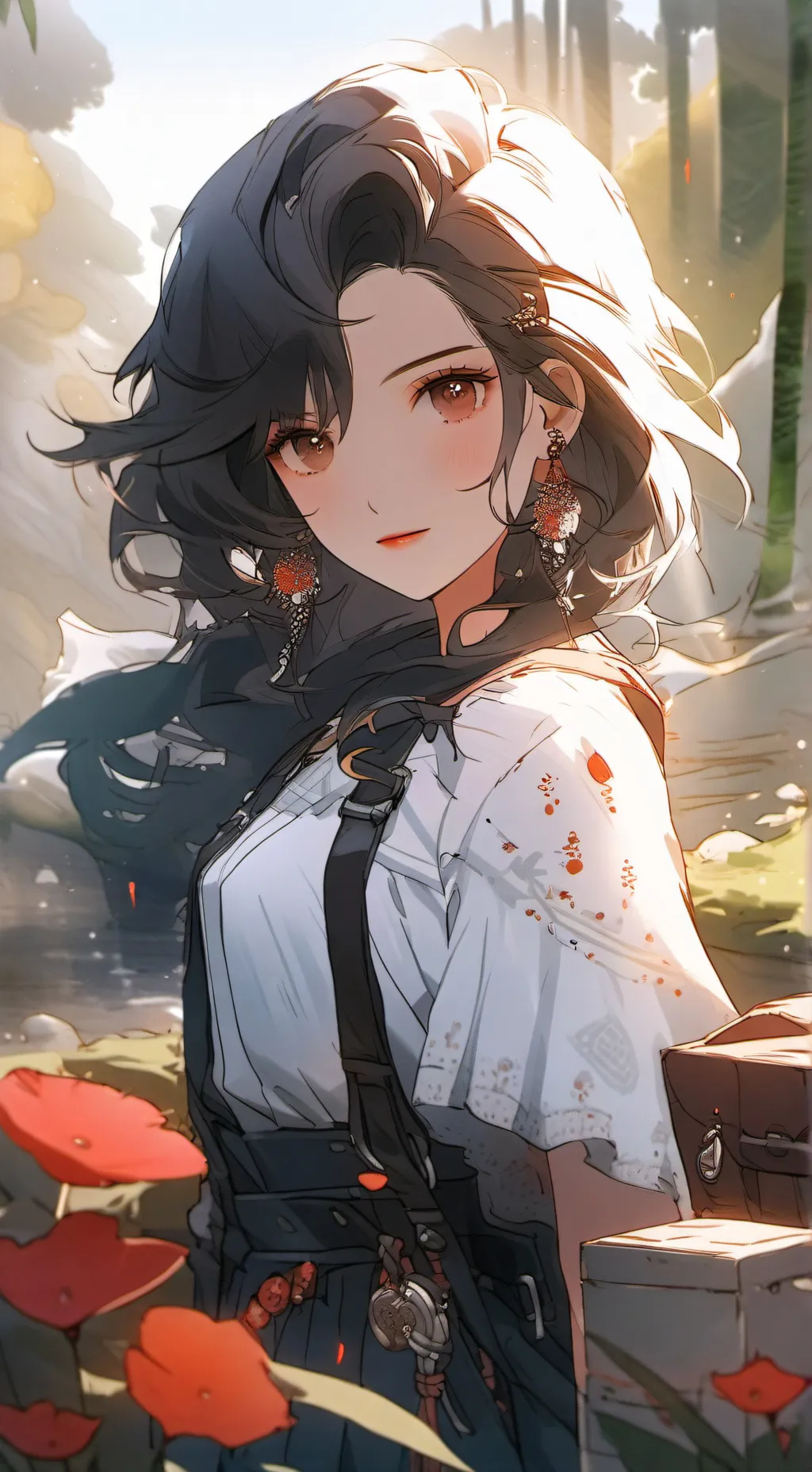 ai character: Kanae kocho  background