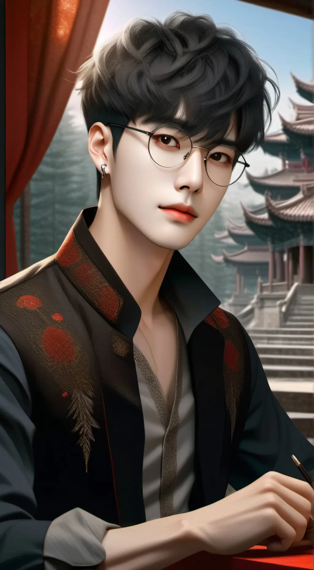 ai character: Liam  background