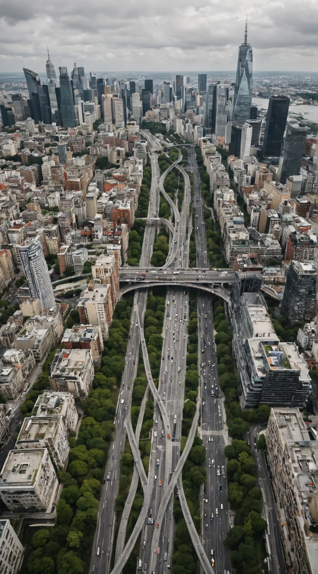 ai character: Huge big city  background
