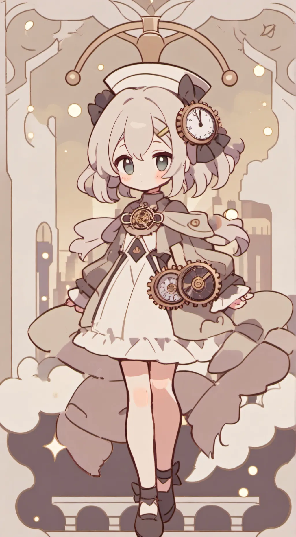 ai character: Titan woman group  background