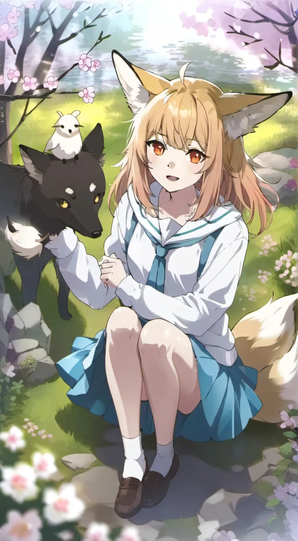 ai character: Lyra Blackwood background