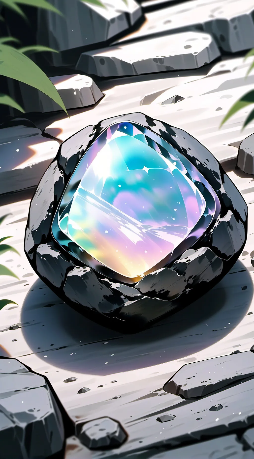 ai character: Stone background