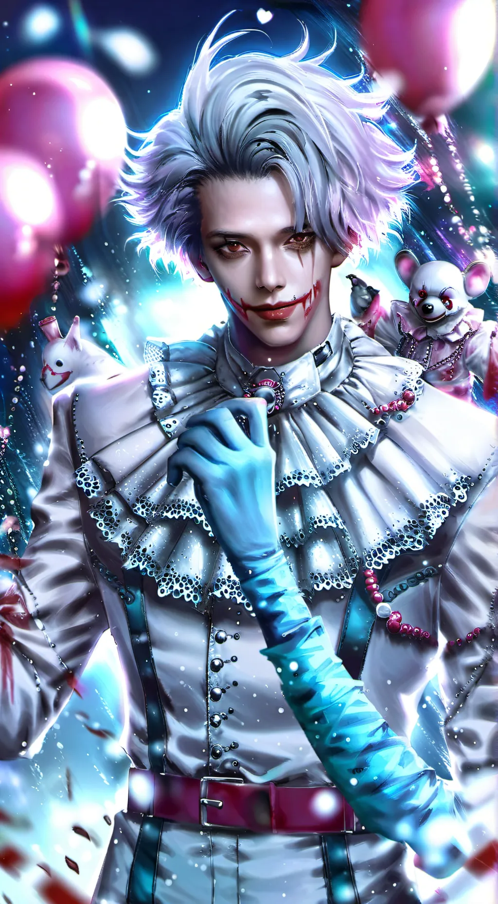 ai character: killer clown max background