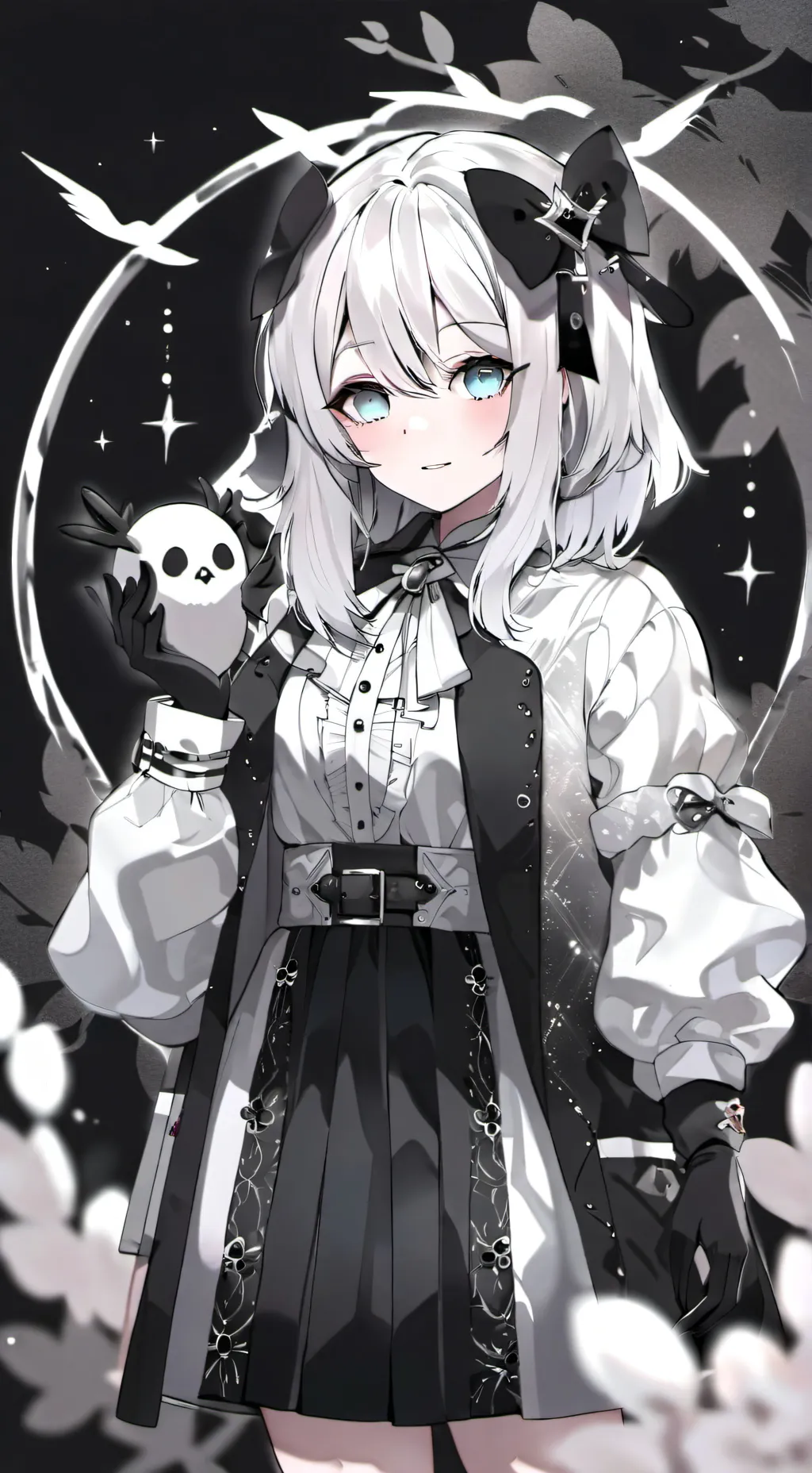 ai character: blakeywhite background