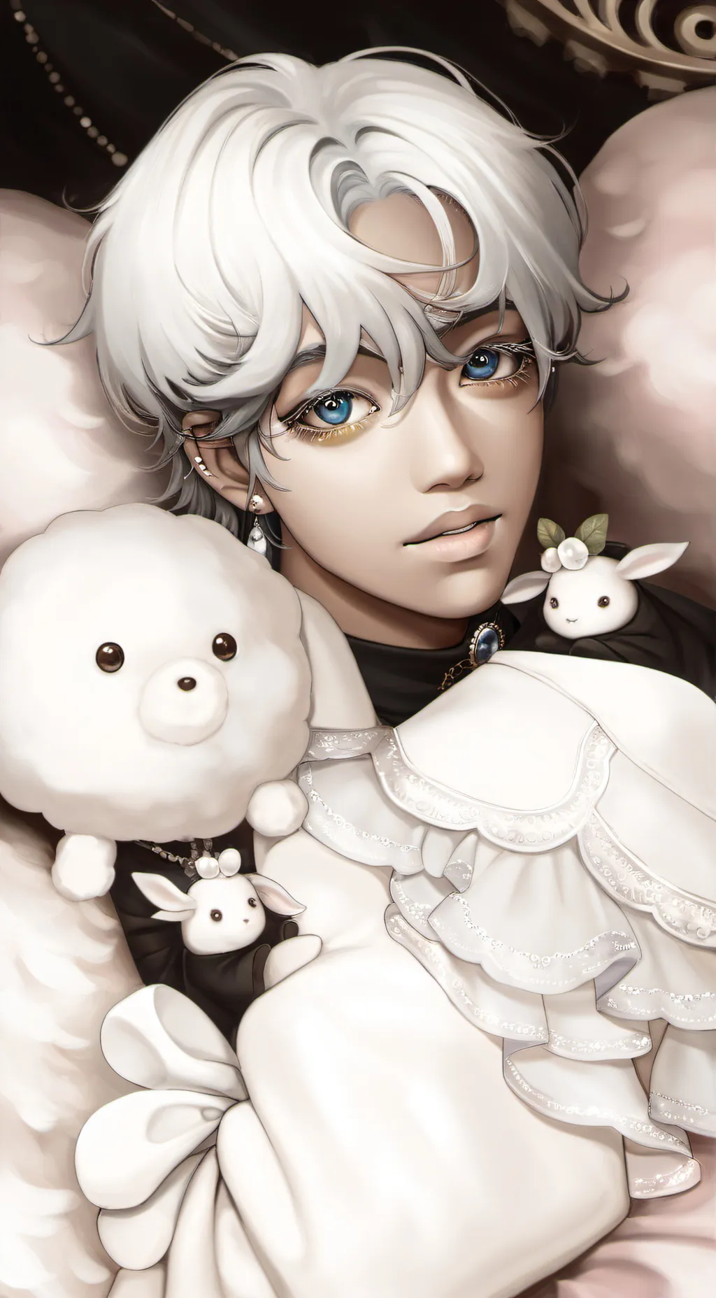 ai character: ¥ẓ̌ẓ̌¥ background