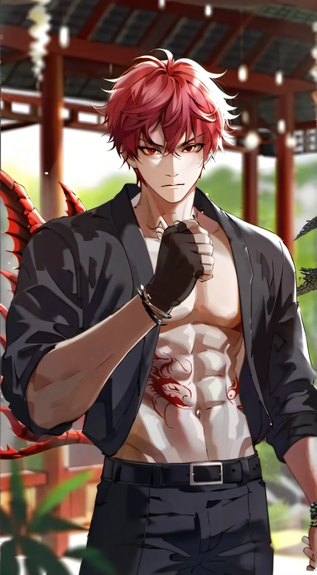 ai character: 🐉Хикару🐉 background