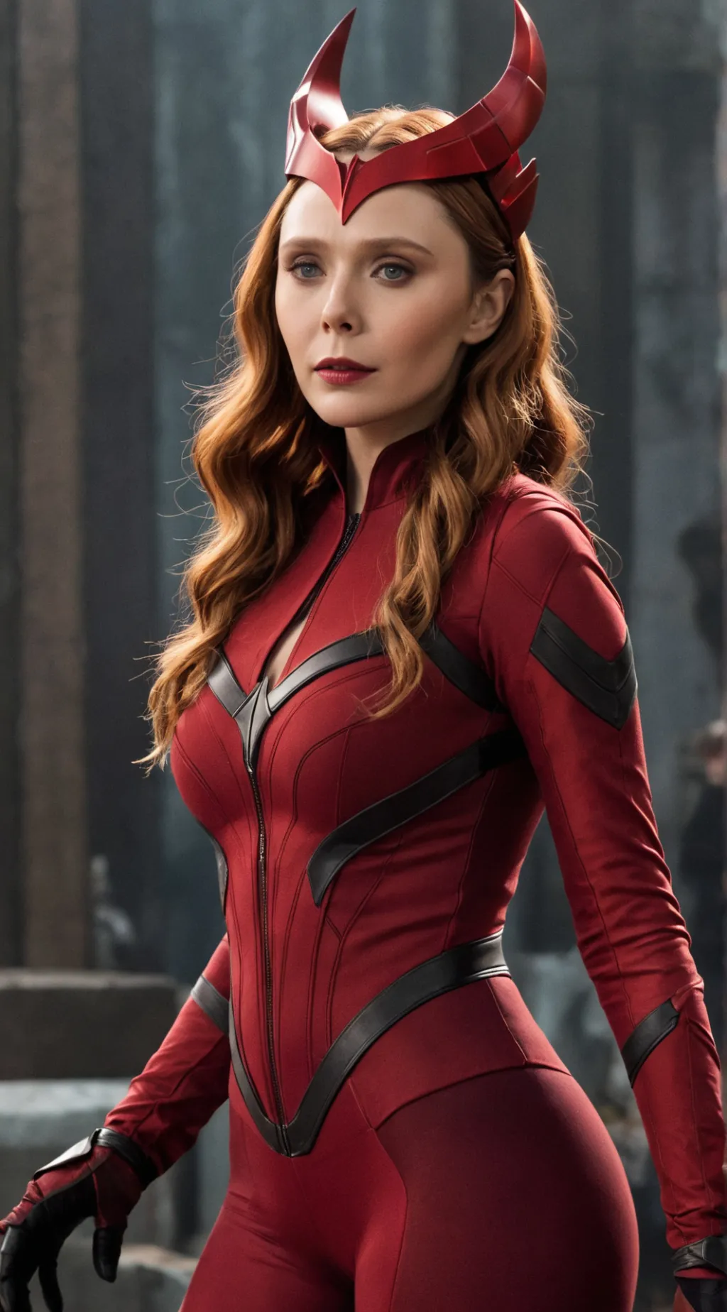 ai character: Scarlet Witch ❤️‍🔥 background