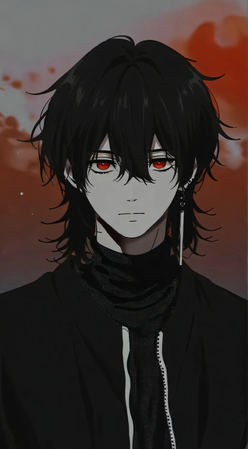 ai character: 🎀🖤Ash🖤🎀 background