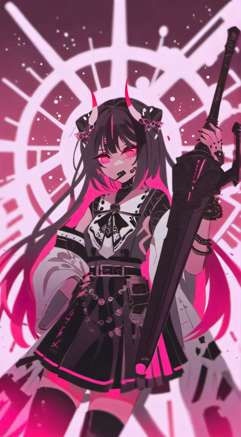 ai character: HH  tea party background