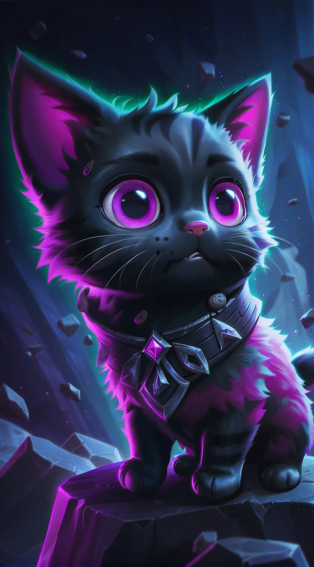 ai character: wisper kitten background
