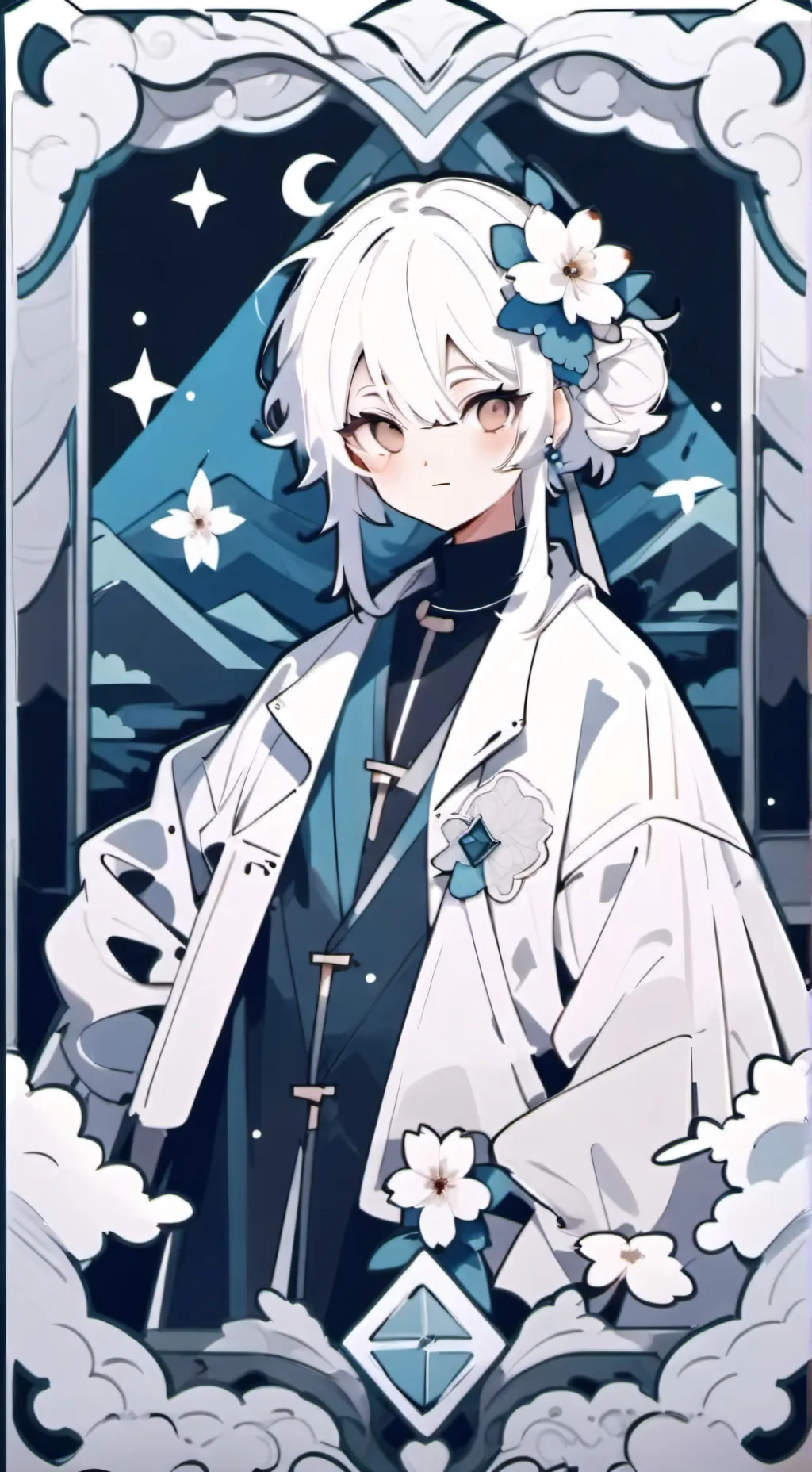 ai character: ￼ Rose background