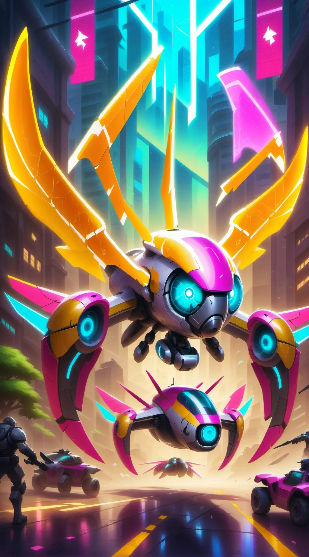 ai character: Murder drones esp background