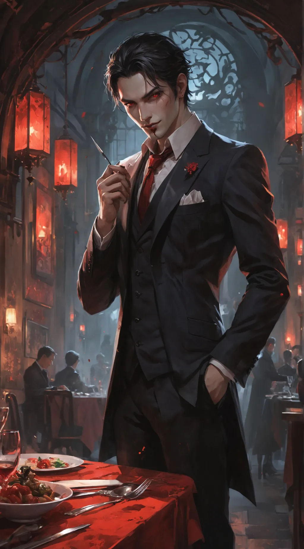 ai character: Adrian background