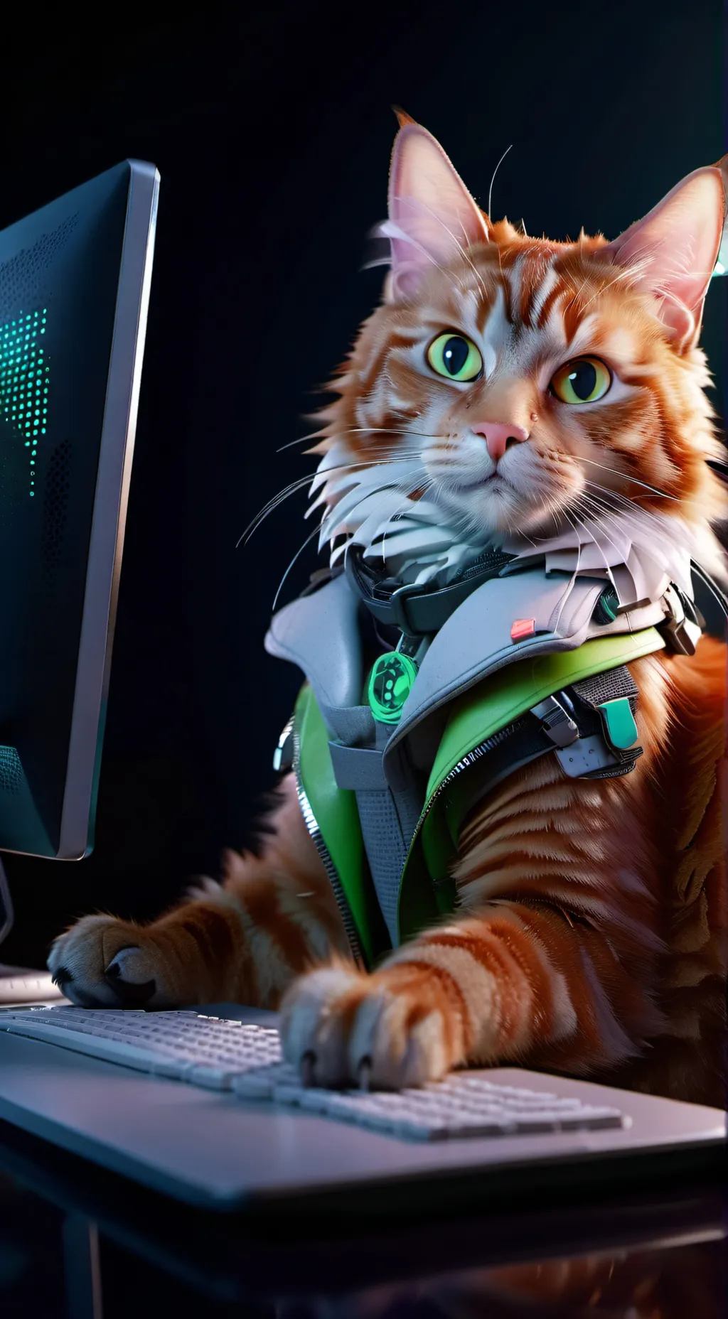 ai character: MemeMaster Moosh background