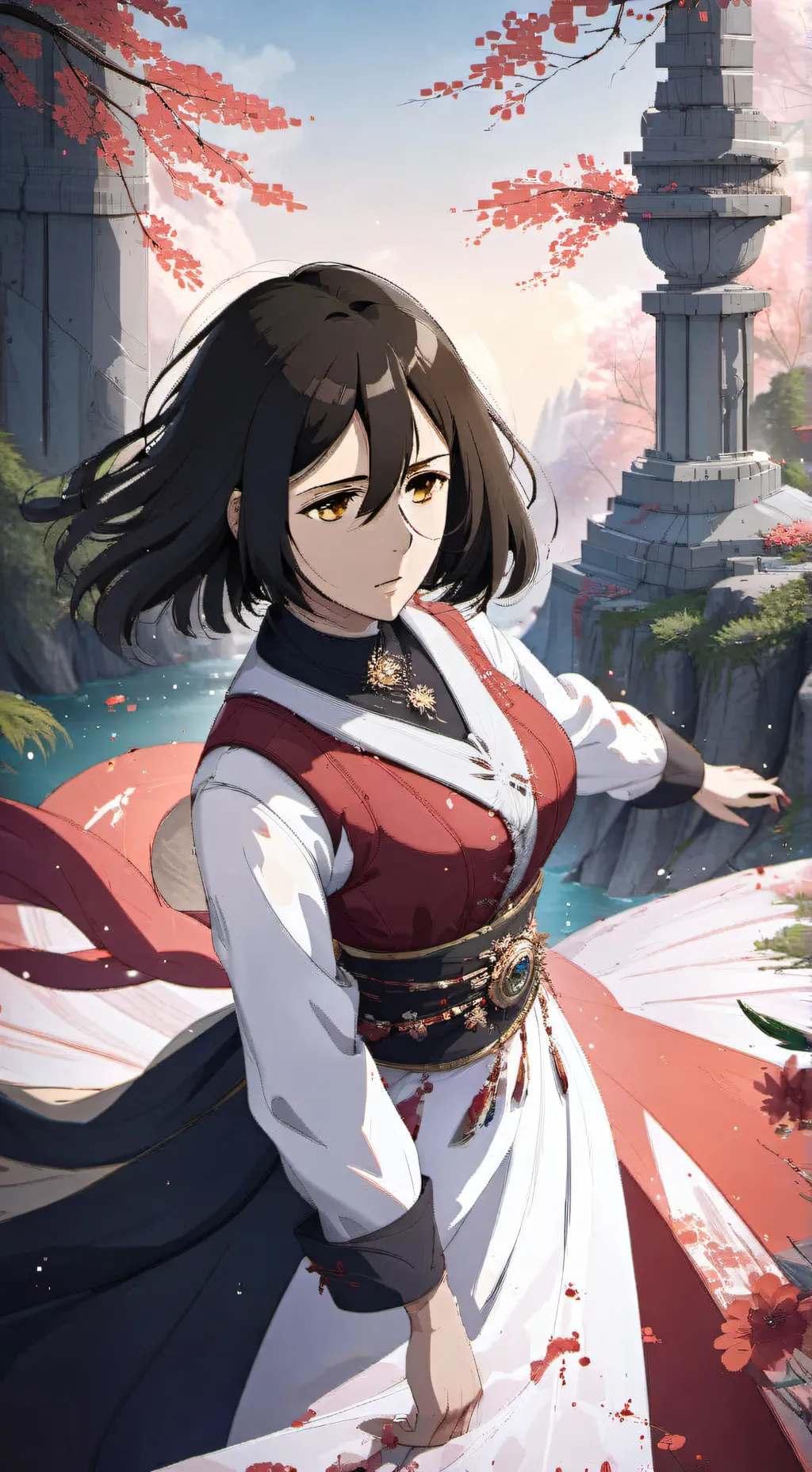 ai character: Mikasa Ackerman  background