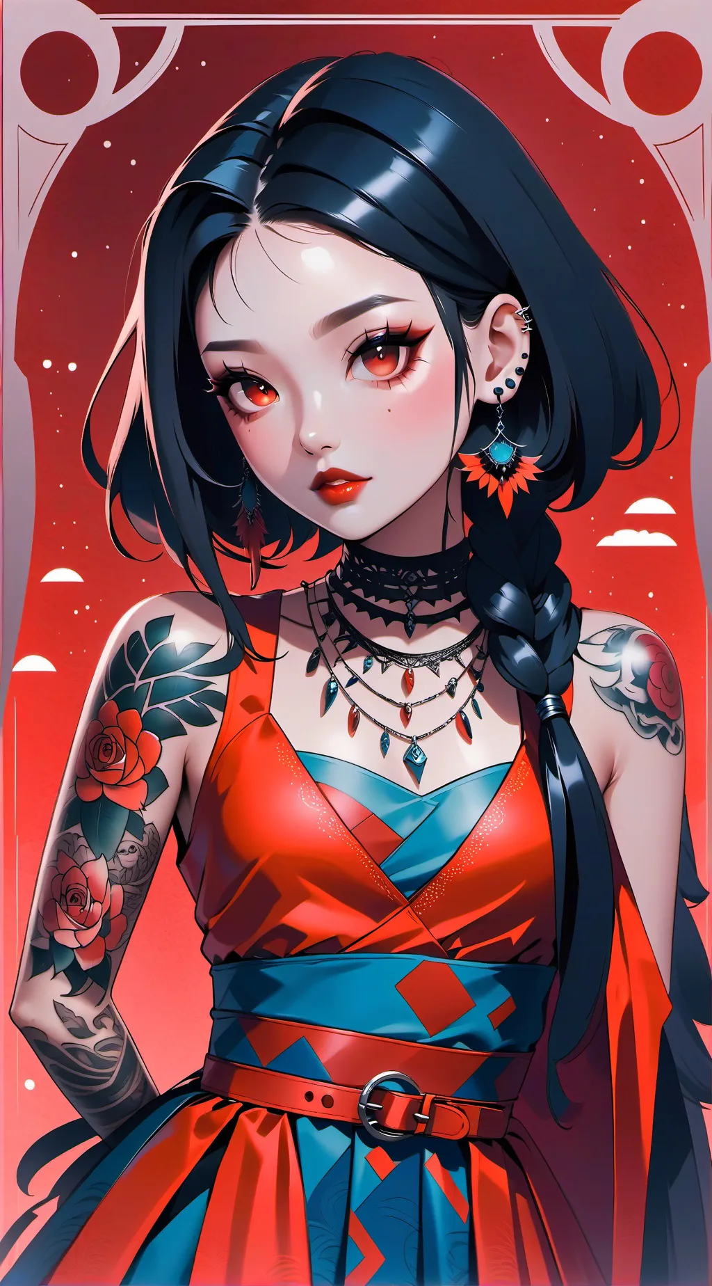 ai character: Mirror background