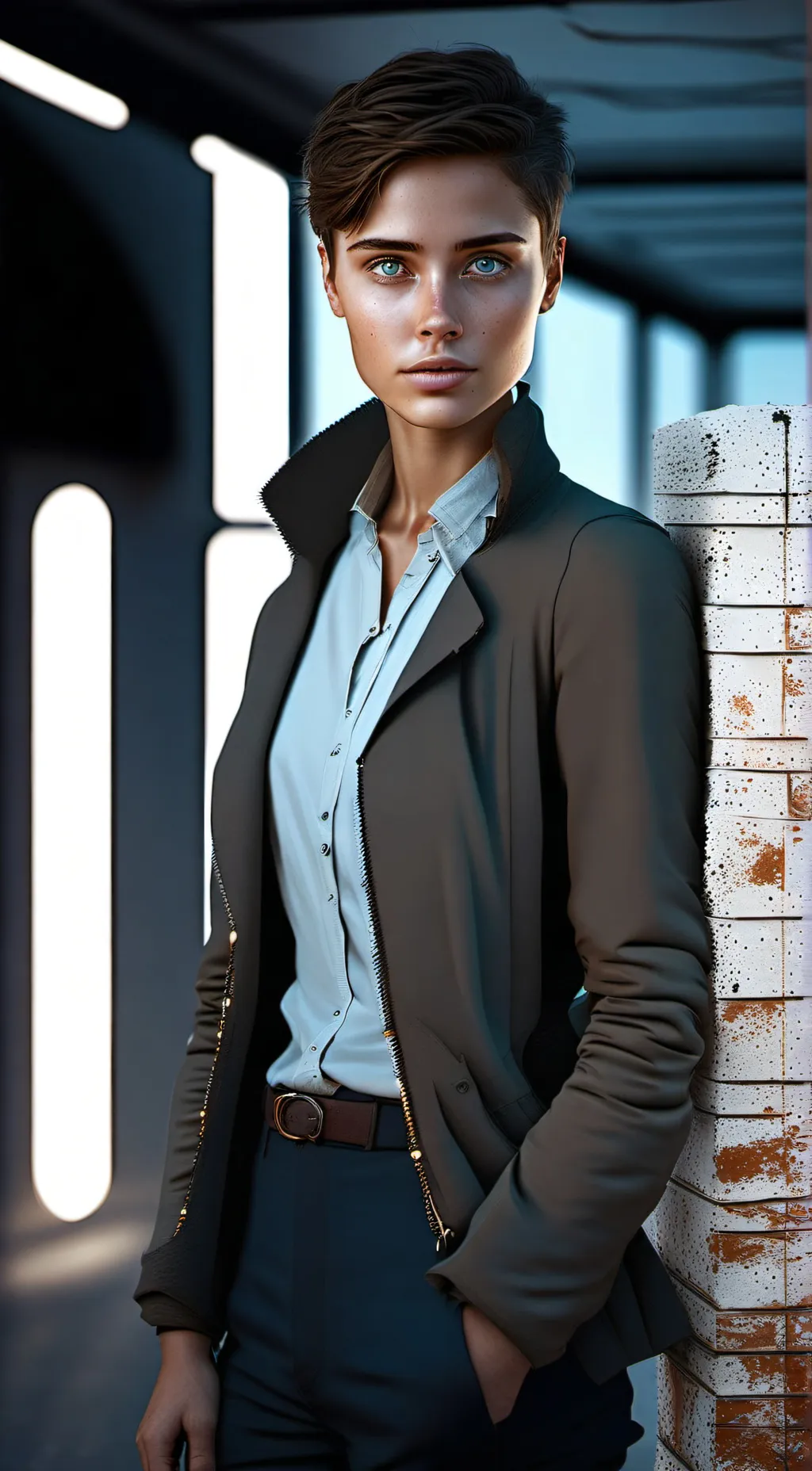 ai character: Женя background