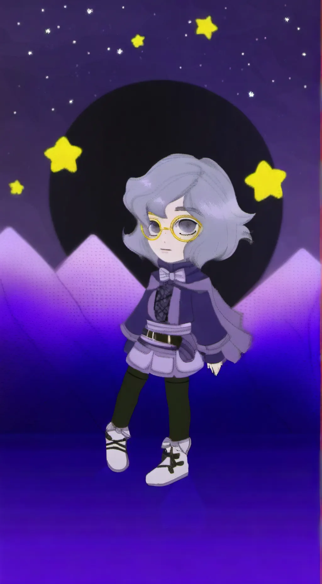 ai character: Sun background