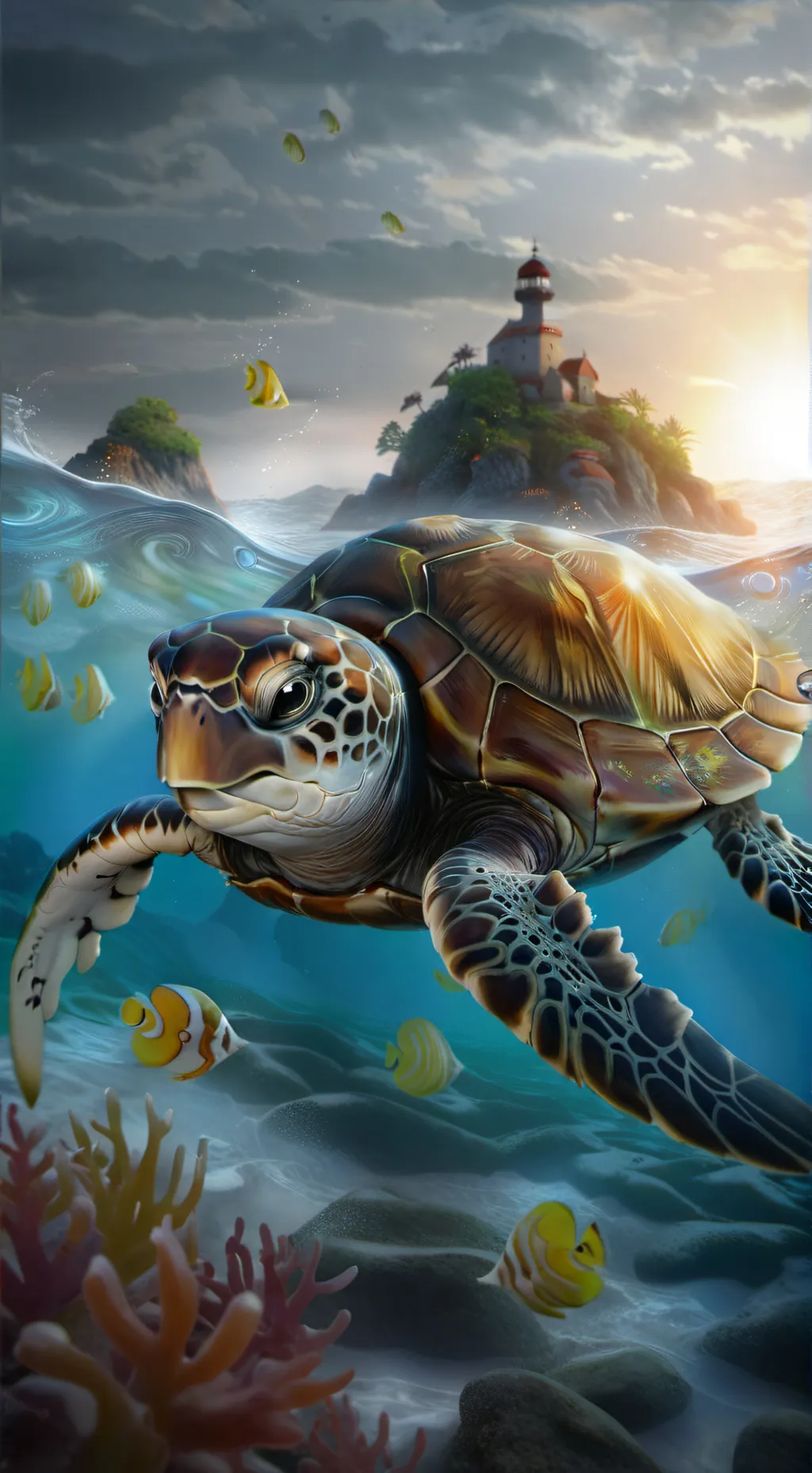 ai character: torti la tortuga  background