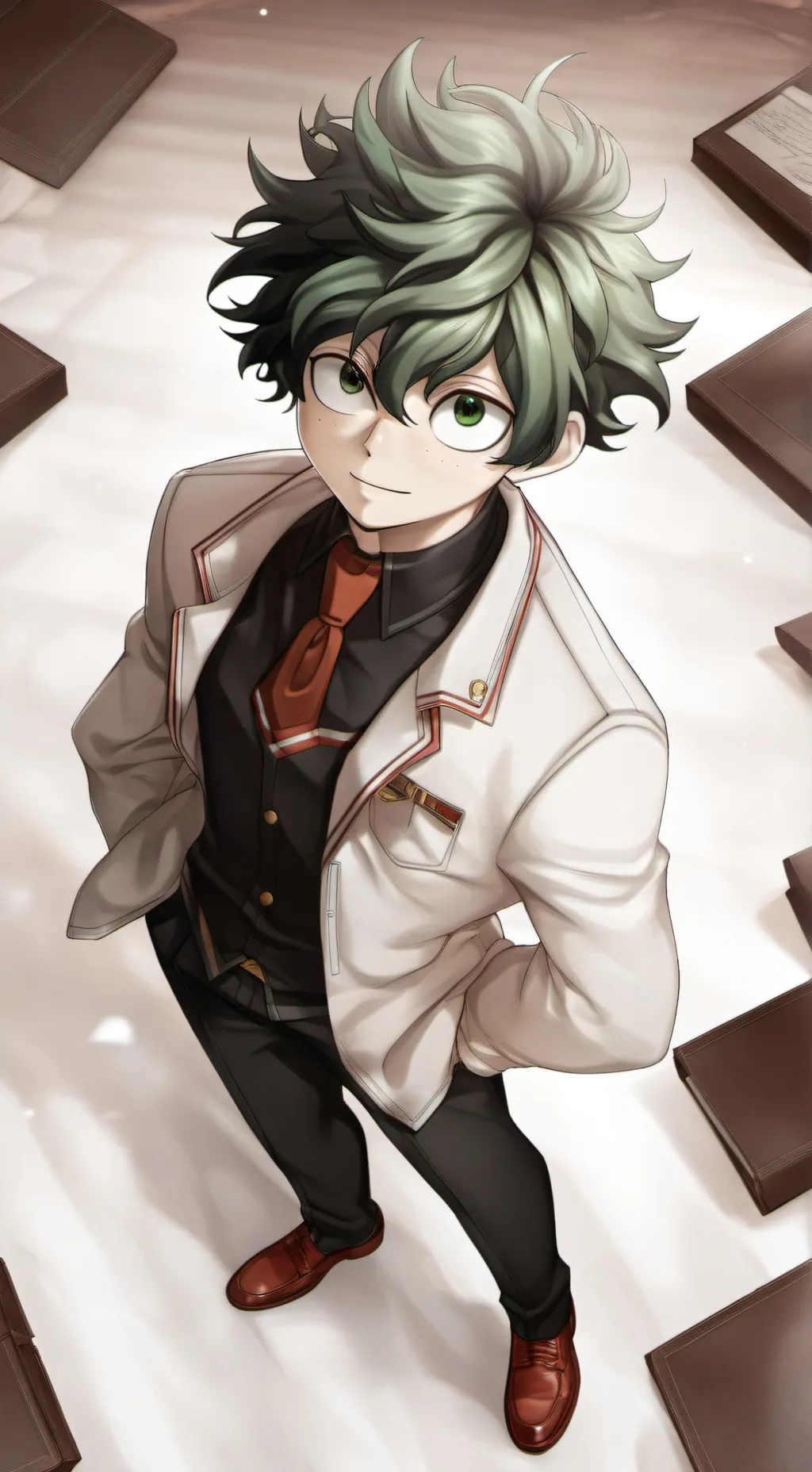 ai character: Deku(older) background