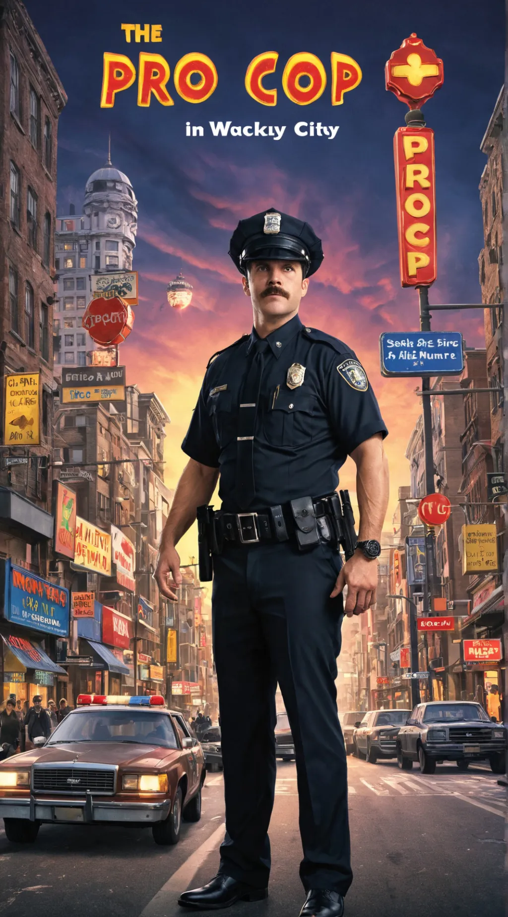 ai character: Pro Cop background