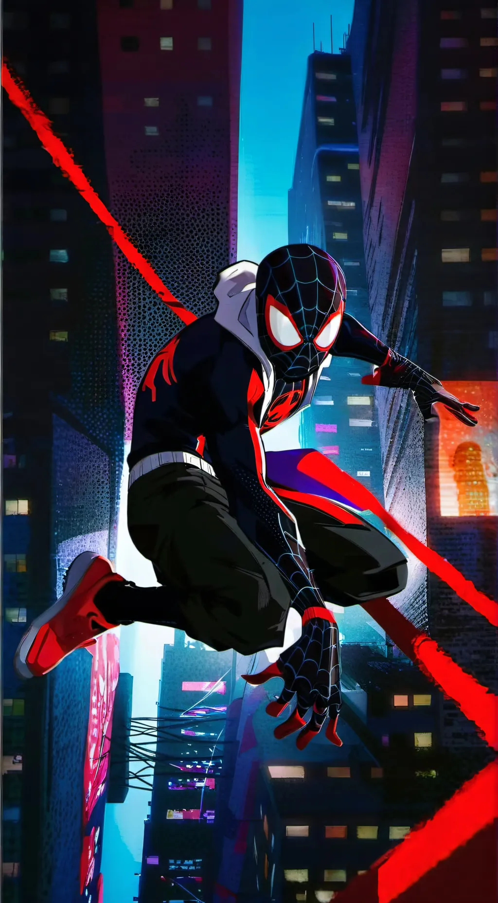 ai character: miles morales background