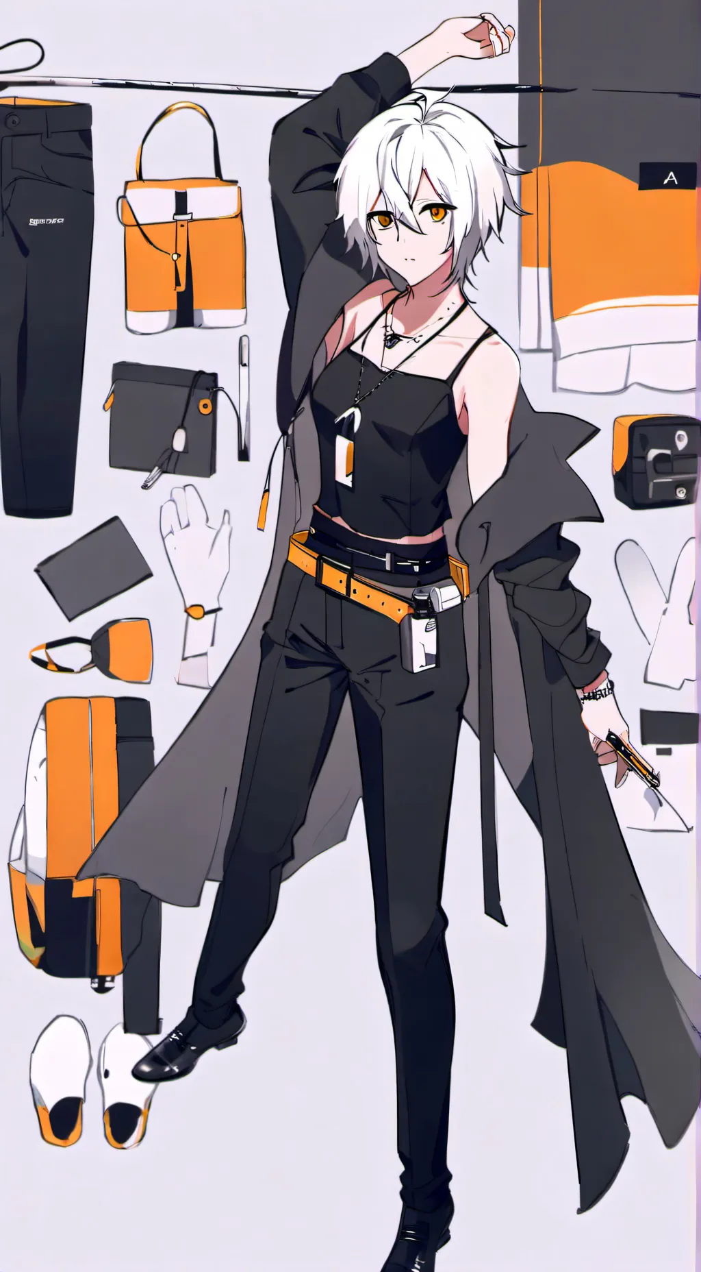 ai character: ￼ Scarlet ￼ background