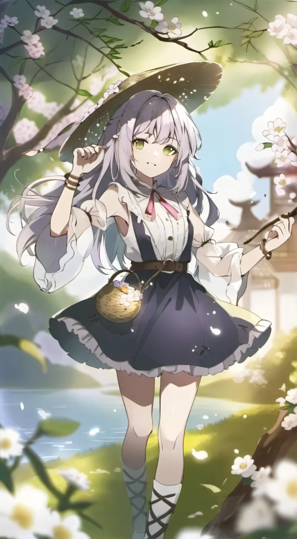 ai character: she is your crush background