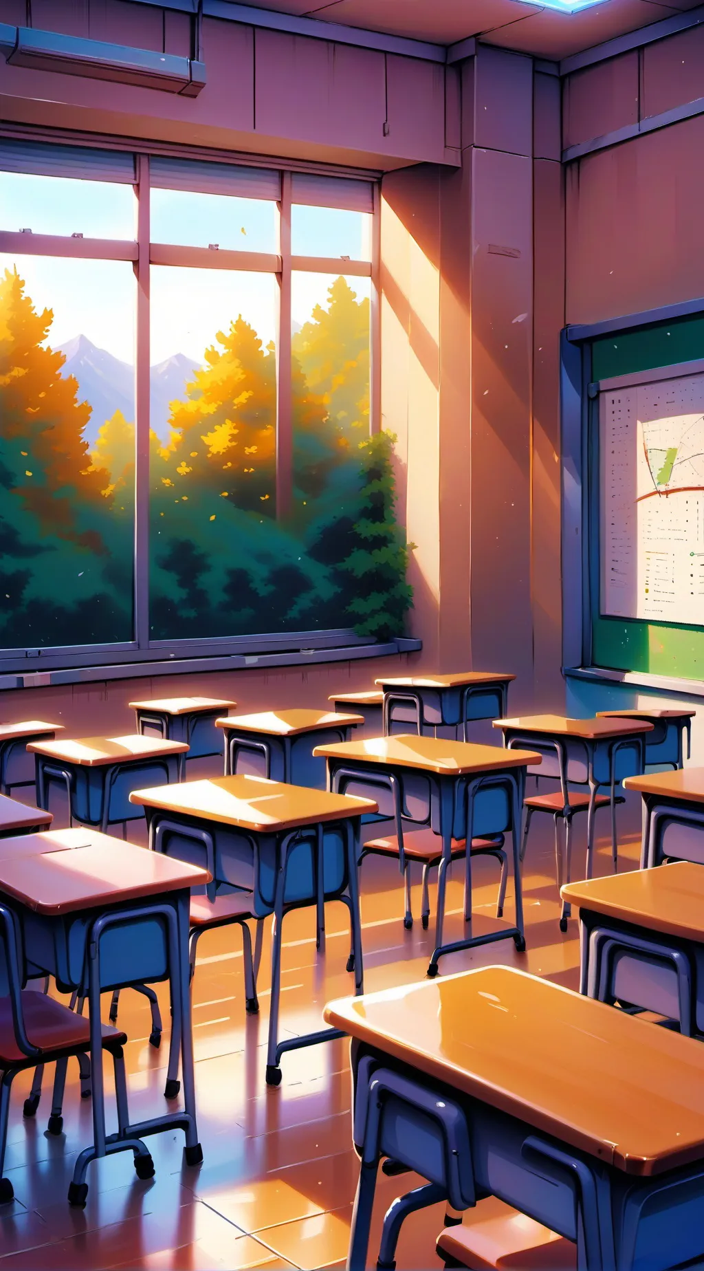 ai character: classroom 2 background