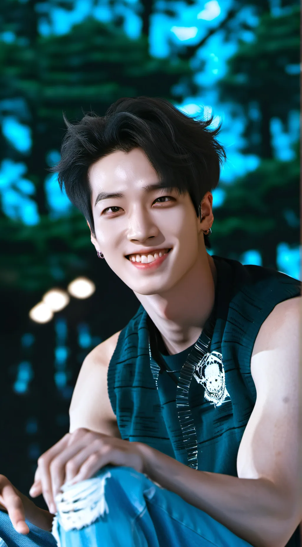 ai character: Bangchan Hyung background