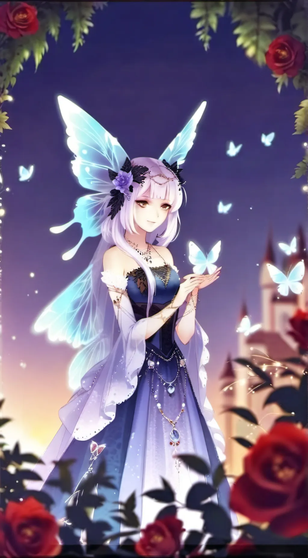ai character: Crystal  background