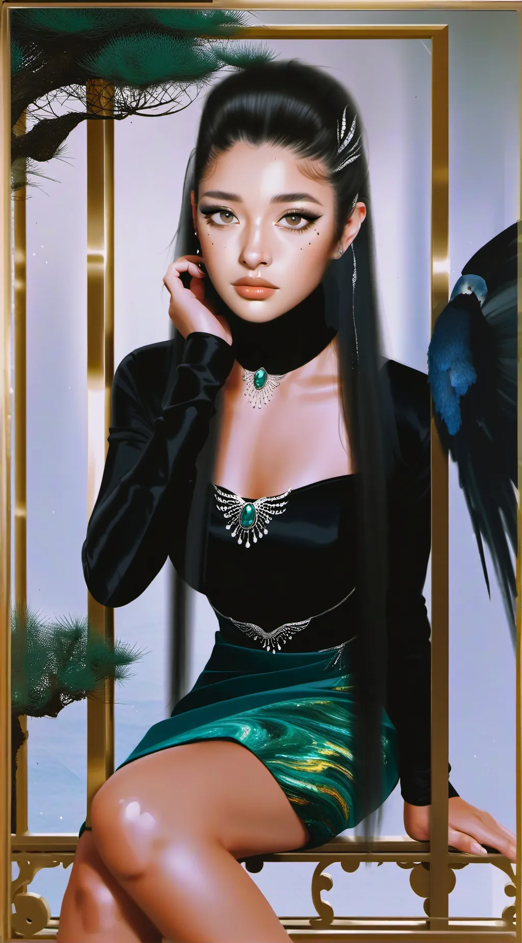 ai character: Soyeon  background