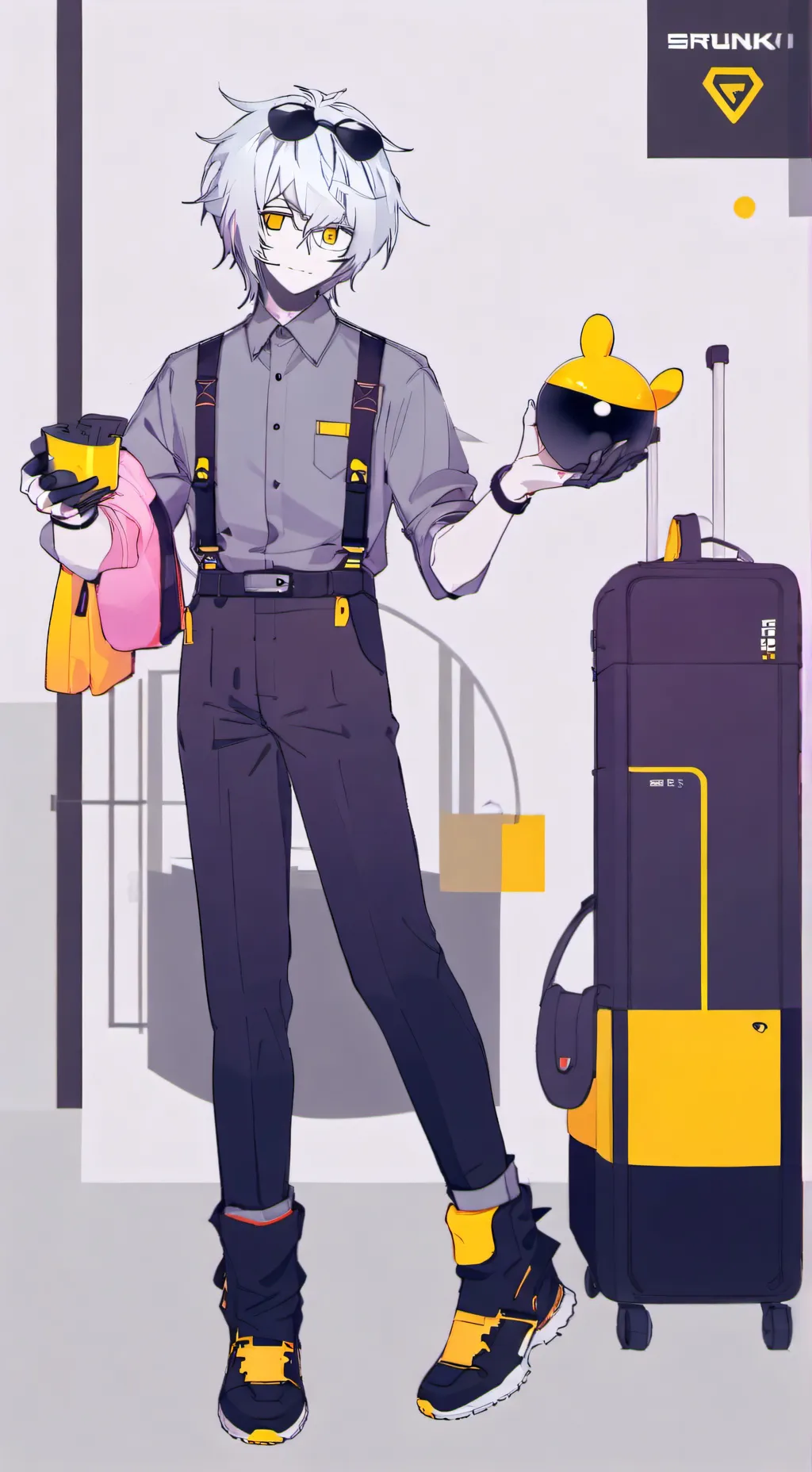 ai character: Fun bot (human AU) background
