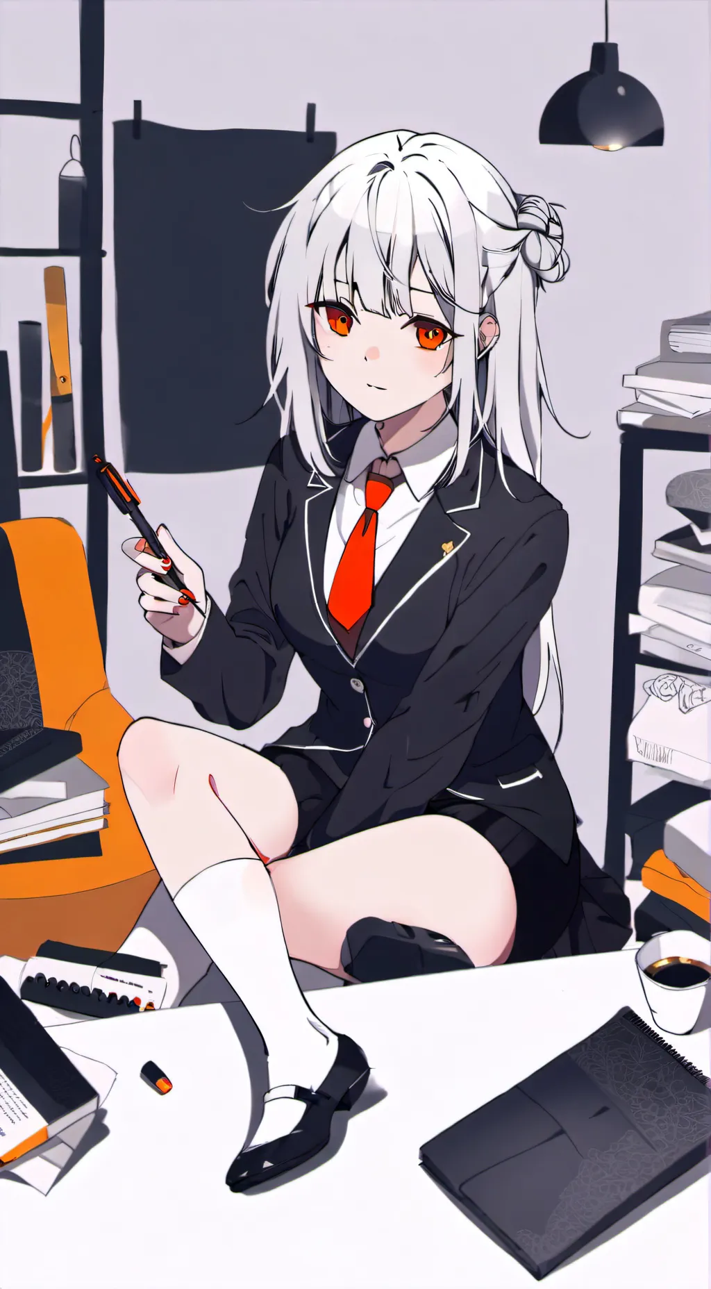 ai character: threpist,bella background