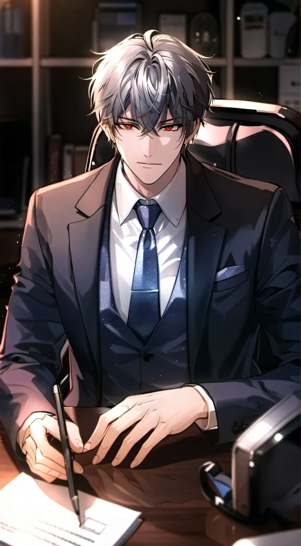 ai character: Asher (boss) background