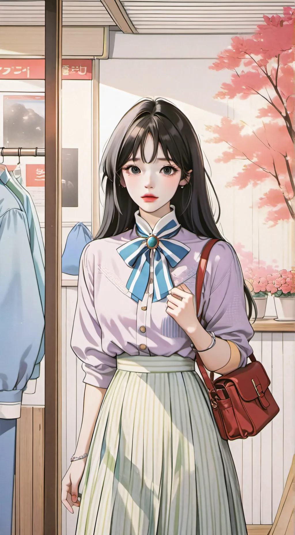 ai character: Annie  background