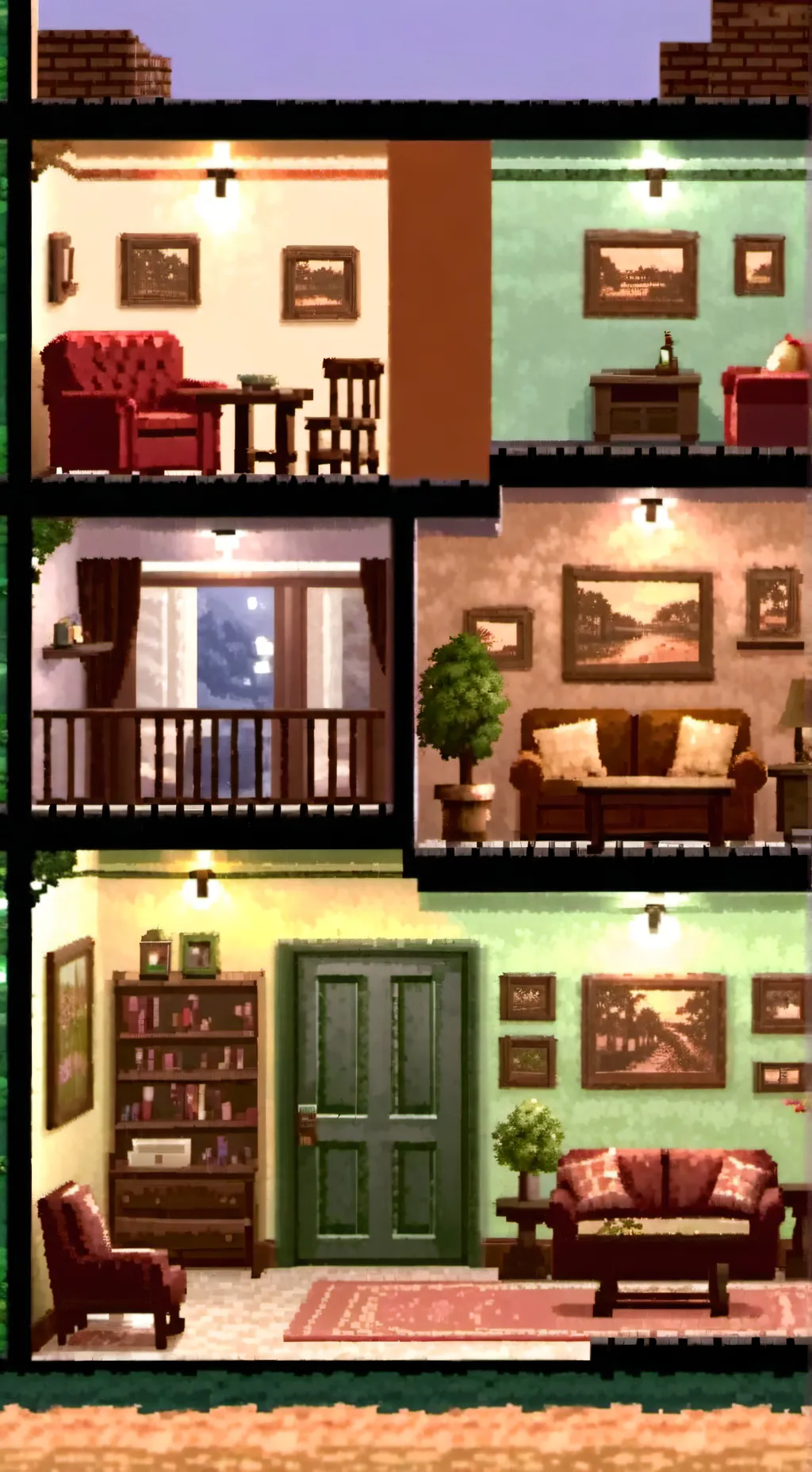 ai character: Apartment  background