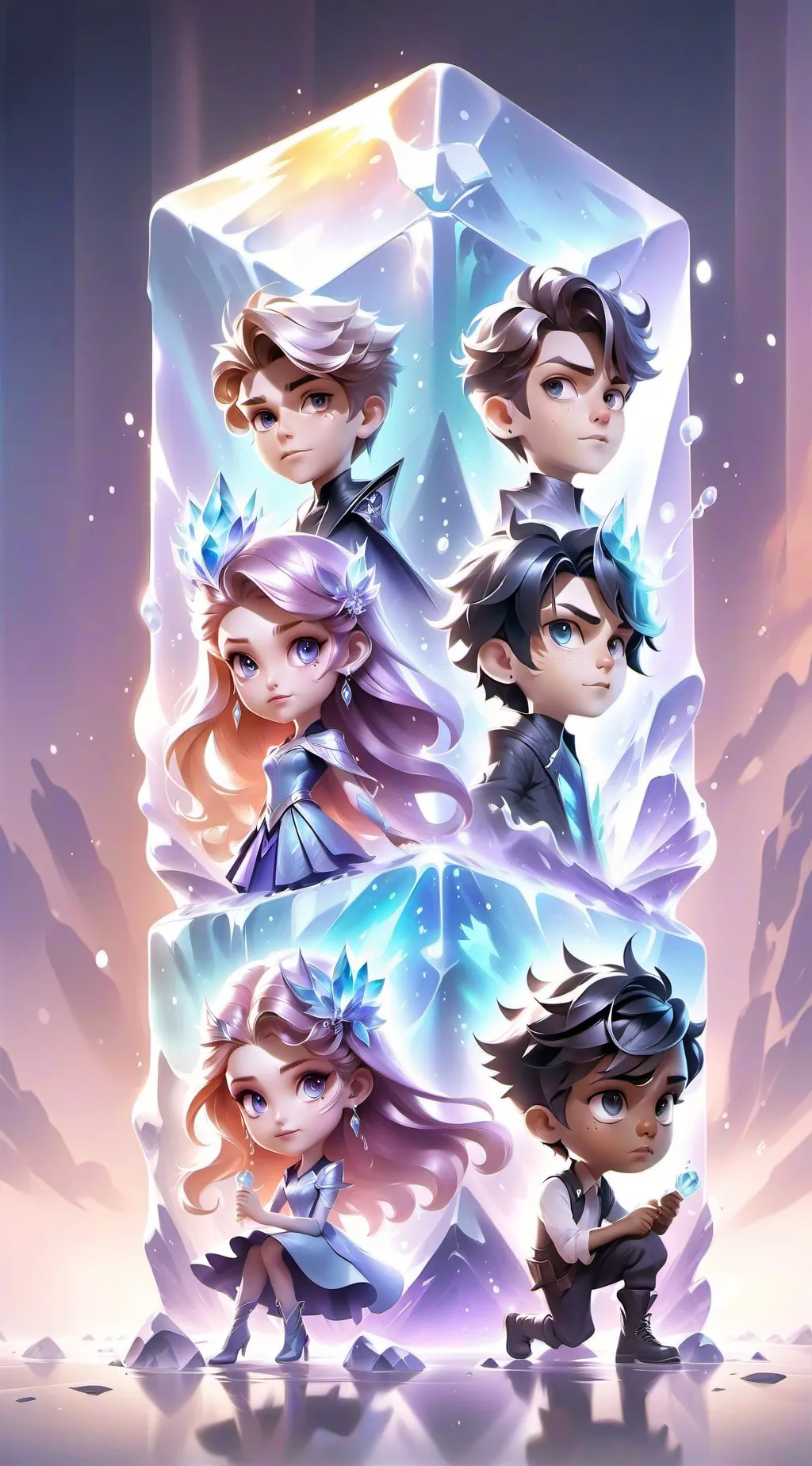 ai character: superheros background