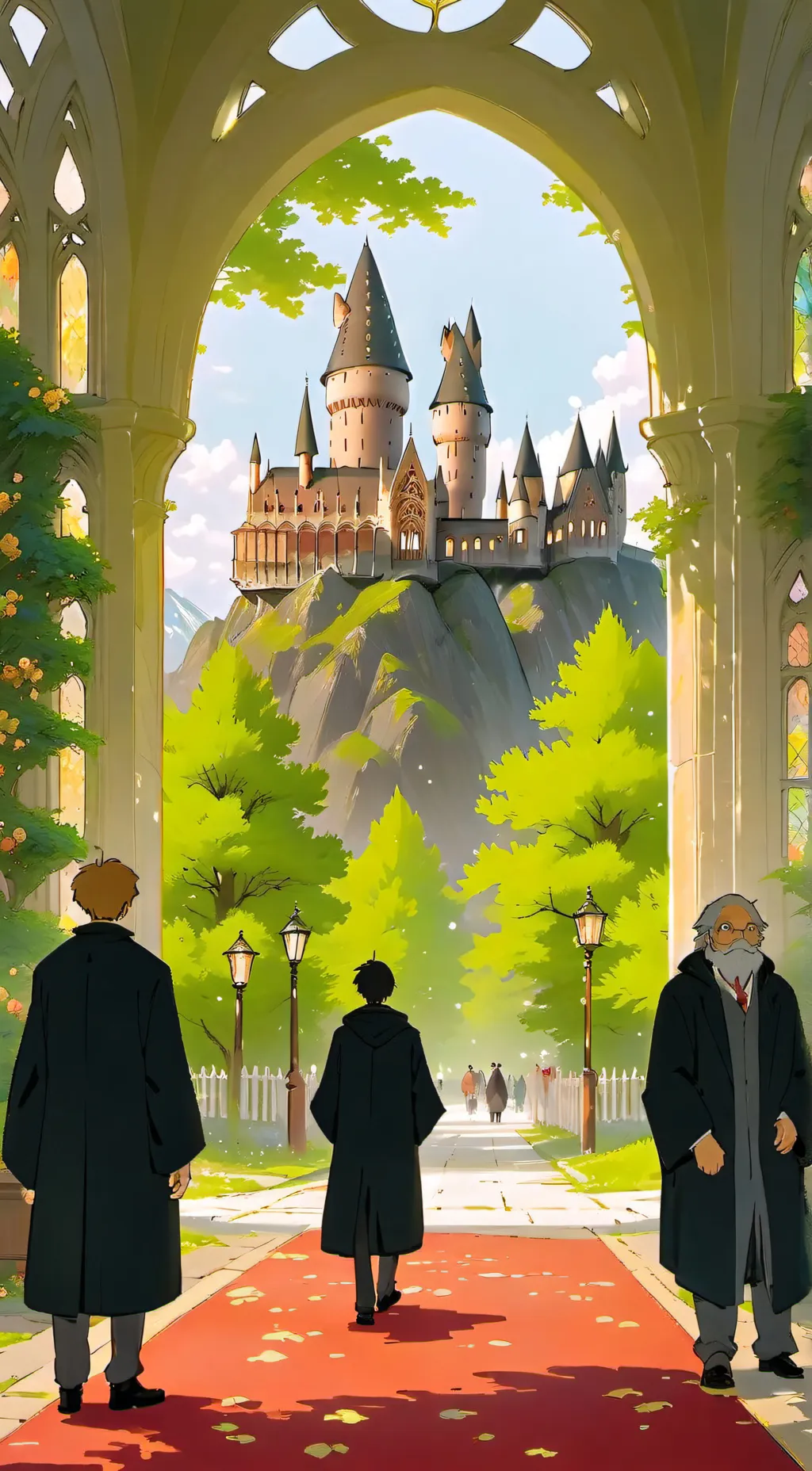 ai character: hogwarts background