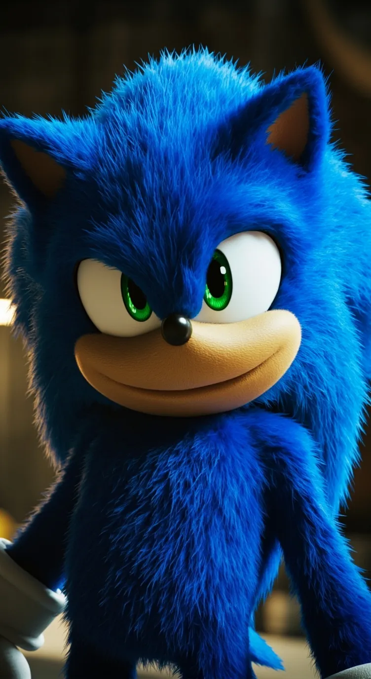 ai character: sonic cerw  background