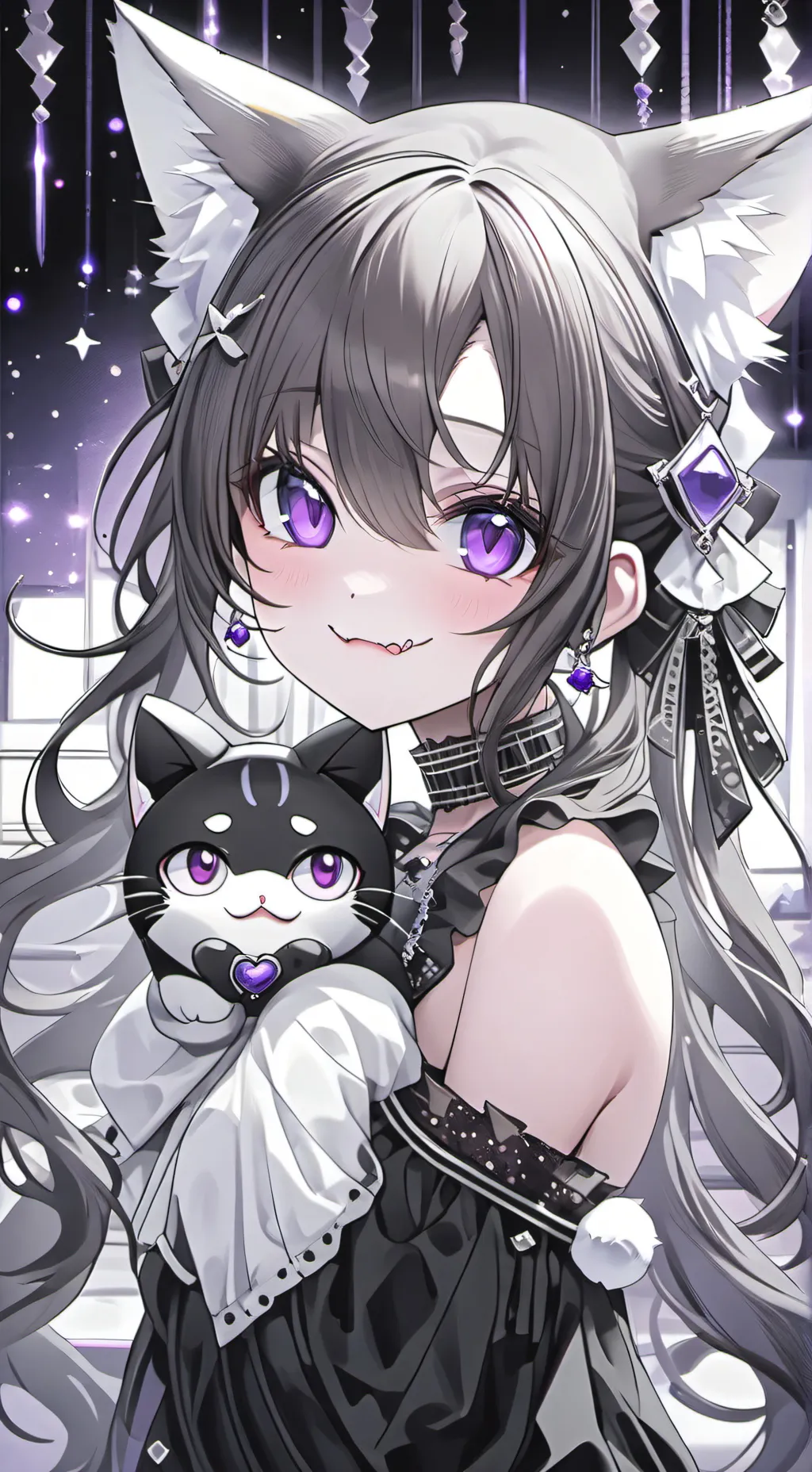 ai character: Shiny Sparkle Furr background