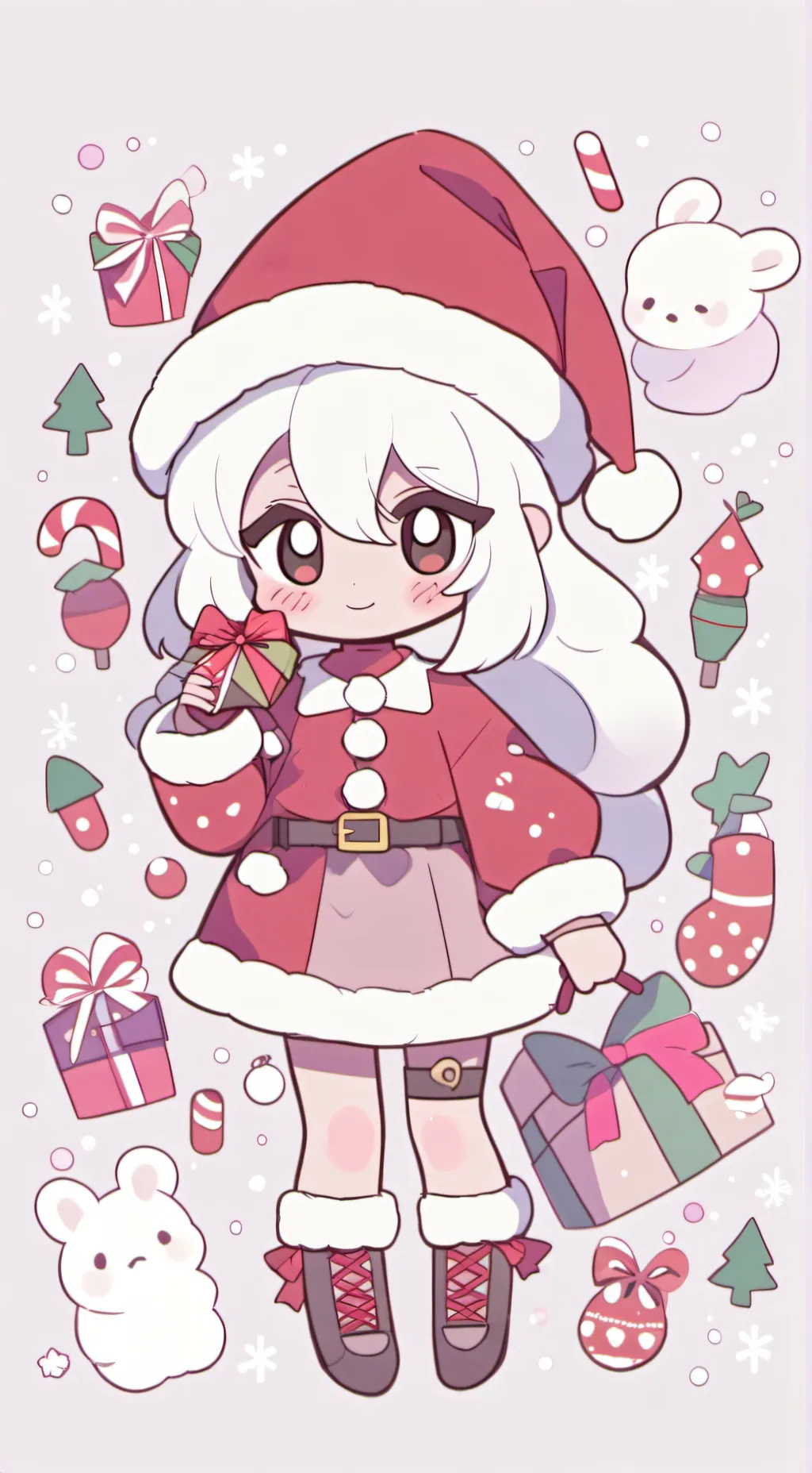 ai character: Dw Christmas  background