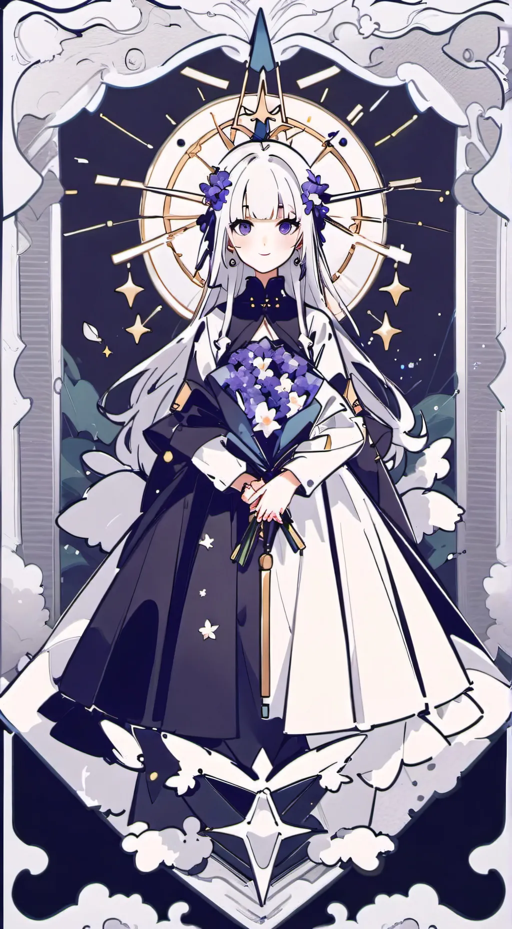 ai character: Aurora background
