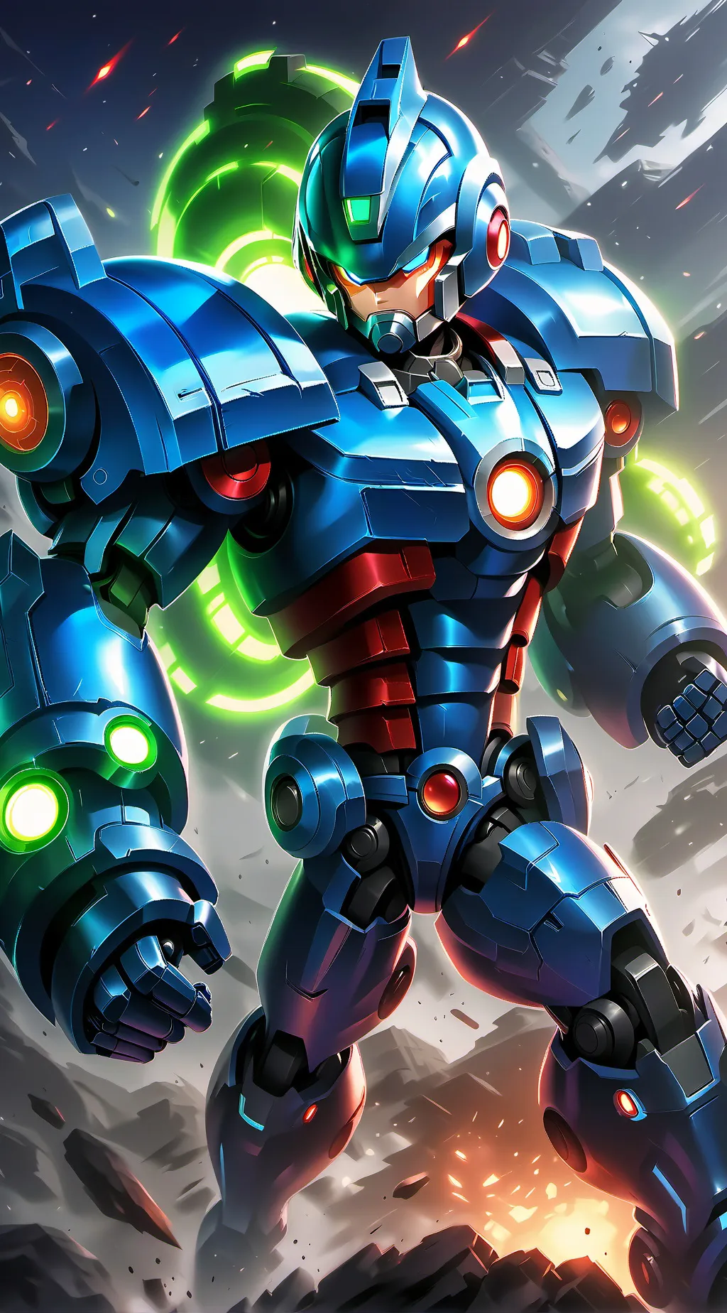 ai character: Mega Man background