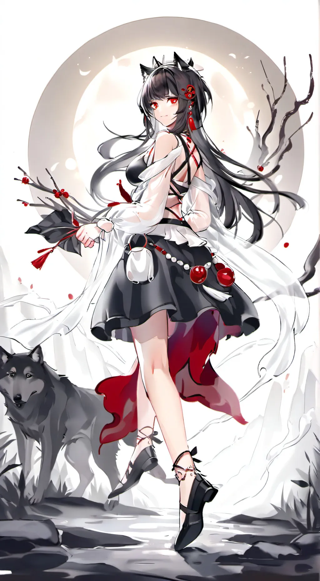 ai character: Hybrid world background