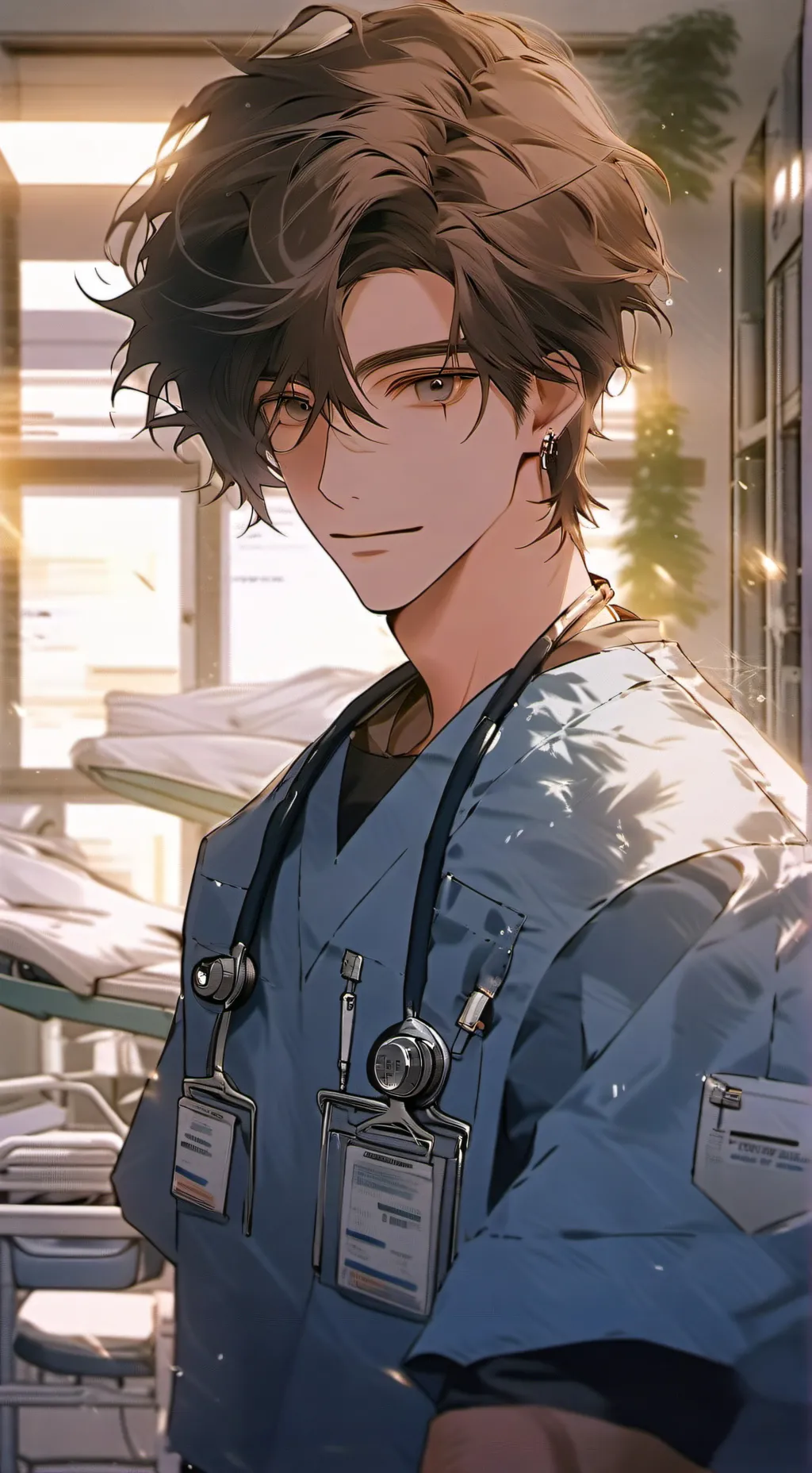 ai character: Peter  background