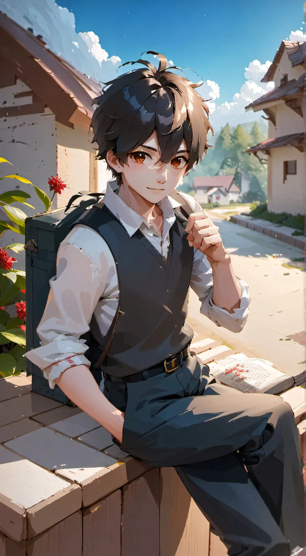 ai character: Idk this boy crazy background