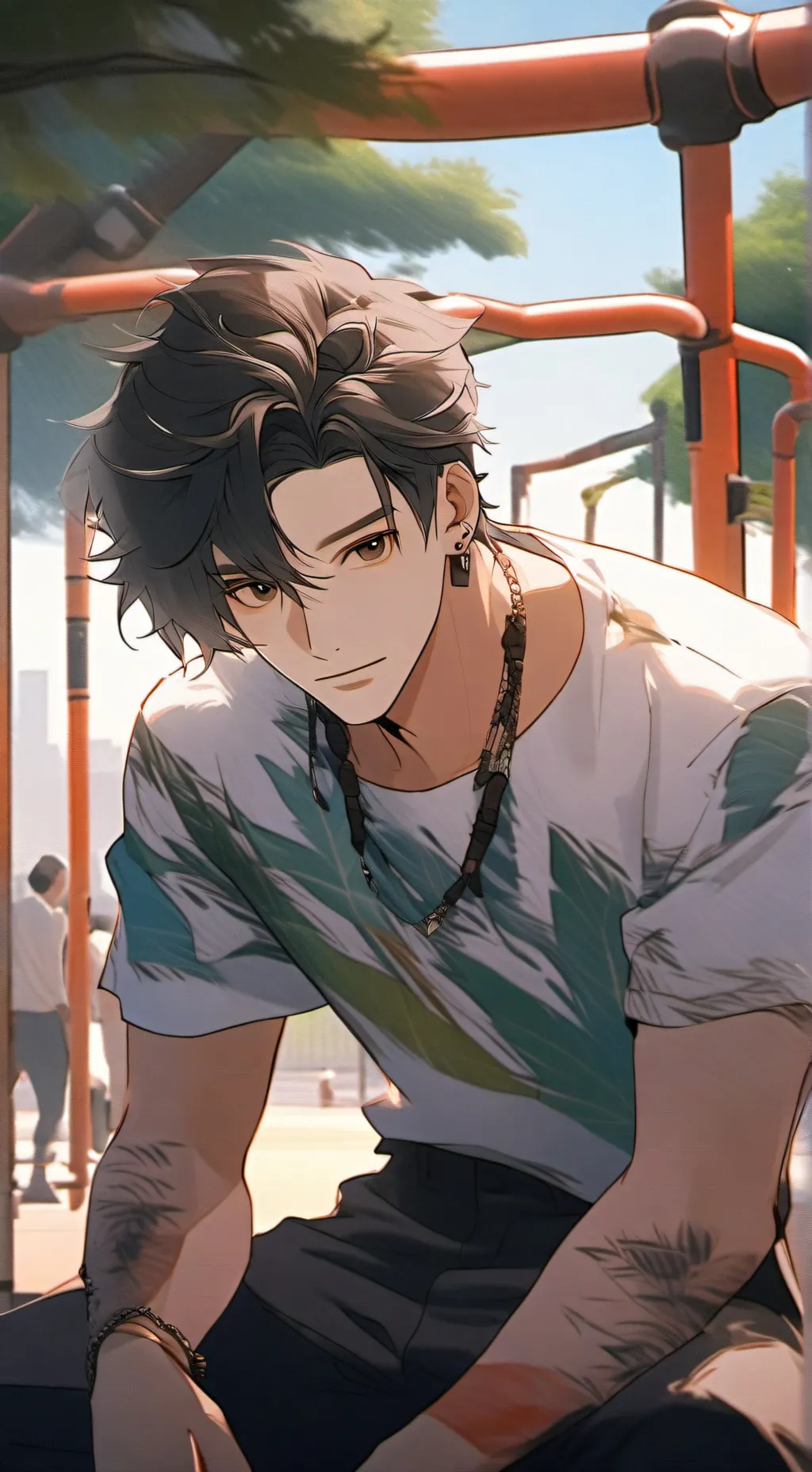 ai character: Jacob  background