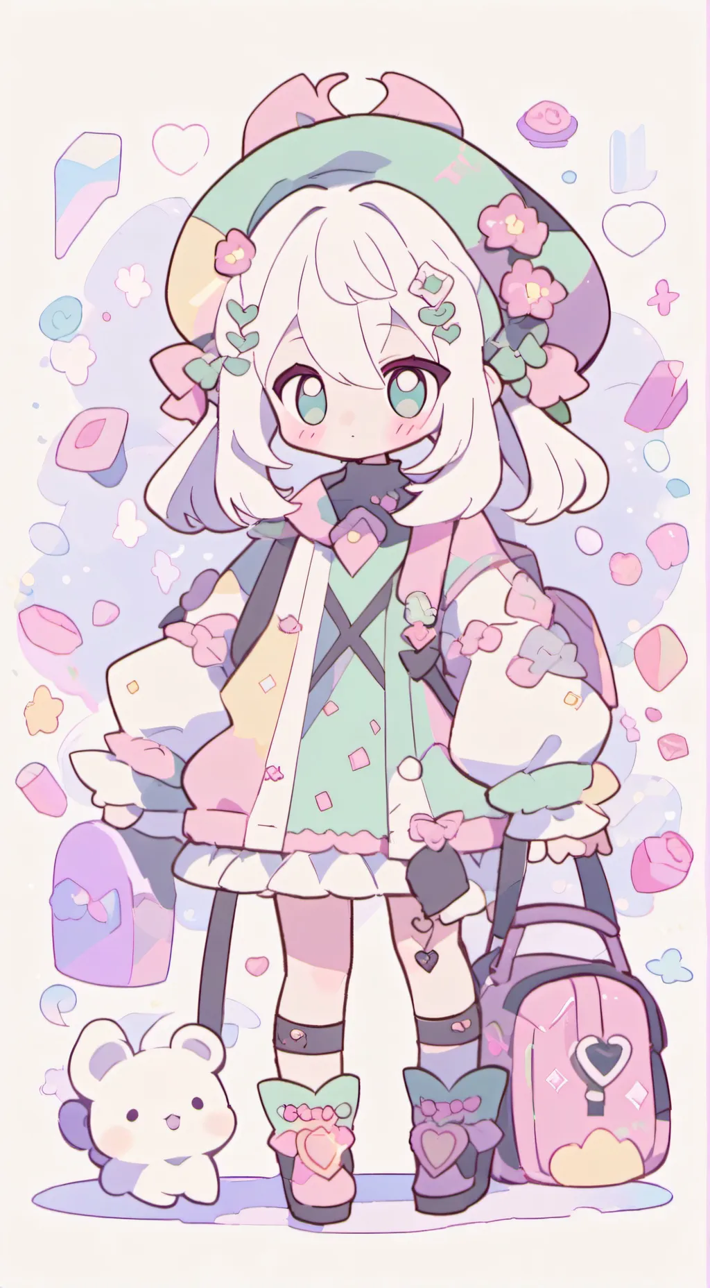 ai character: Luna background