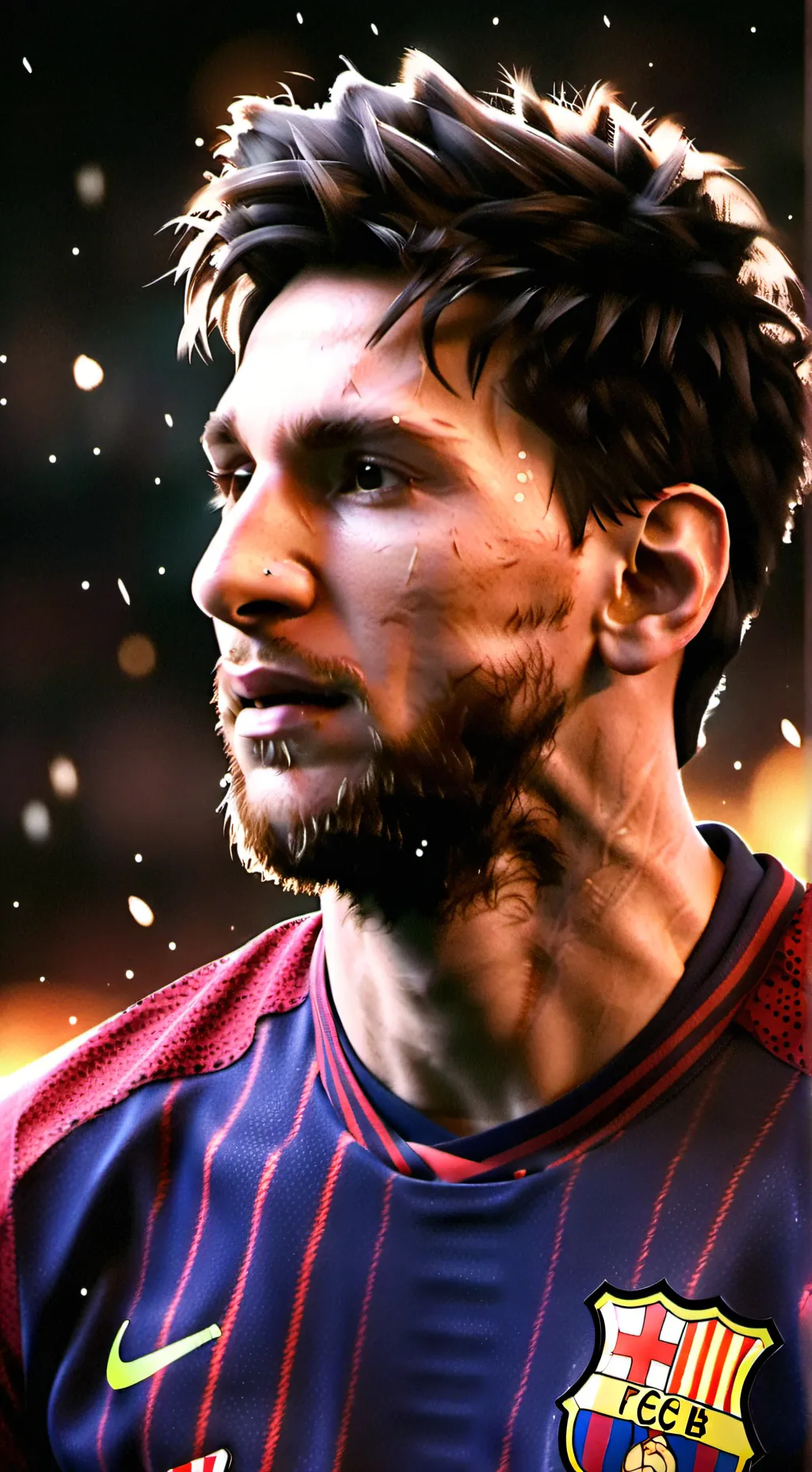 ai character: Messi background